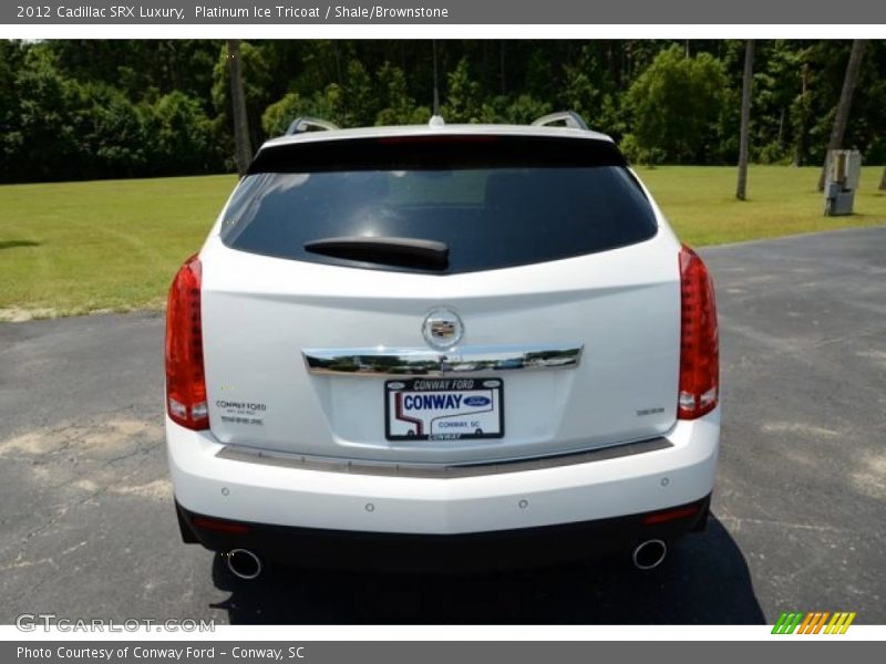 Platinum Ice Tricoat / Shale/Brownstone 2012 Cadillac SRX Luxury