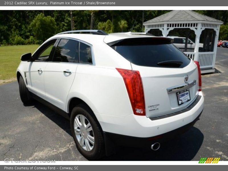 Platinum Ice Tricoat / Shale/Brownstone 2012 Cadillac SRX Luxury