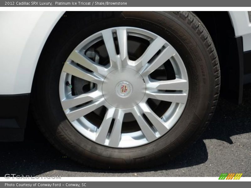 Platinum Ice Tricoat / Shale/Brownstone 2012 Cadillac SRX Luxury