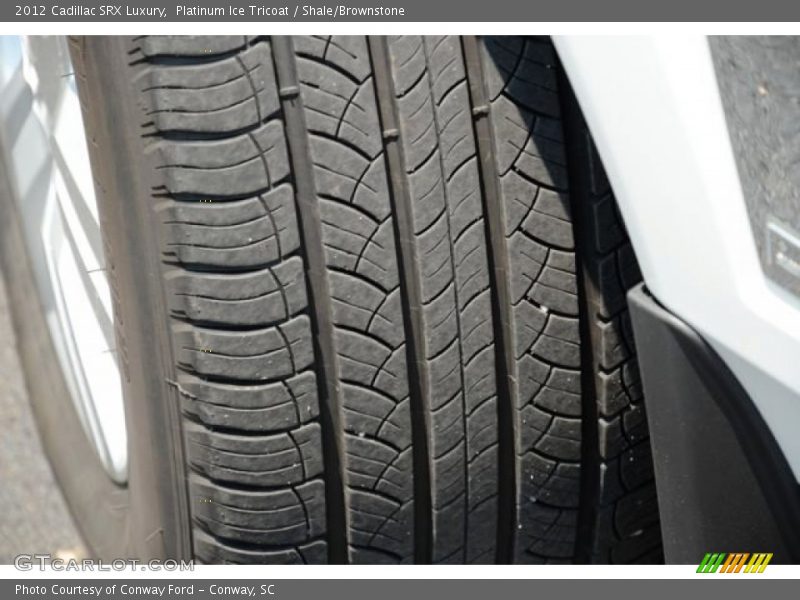 Platinum Ice Tricoat / Shale/Brownstone 2012 Cadillac SRX Luxury