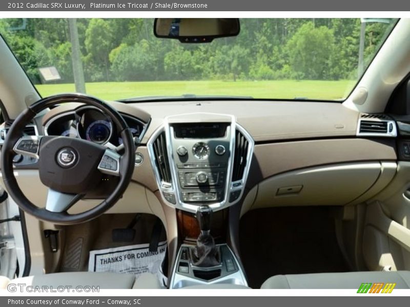Platinum Ice Tricoat / Shale/Brownstone 2012 Cadillac SRX Luxury