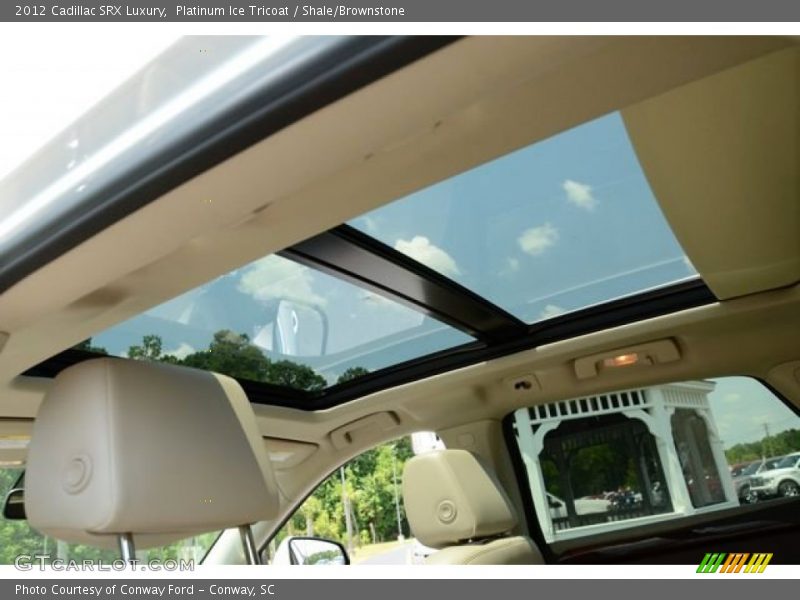 Platinum Ice Tricoat / Shale/Brownstone 2012 Cadillac SRX Luxury