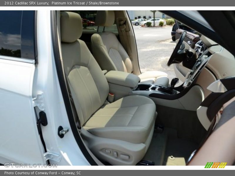 Platinum Ice Tricoat / Shale/Brownstone 2012 Cadillac SRX Luxury
