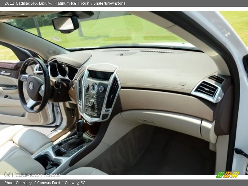 Platinum Ice Tricoat / Shale/Brownstone 2012 Cadillac SRX Luxury