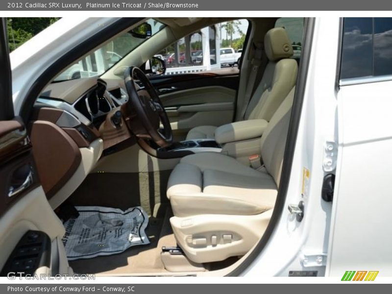 Platinum Ice Tricoat / Shale/Brownstone 2012 Cadillac SRX Luxury