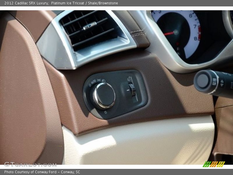 Platinum Ice Tricoat / Shale/Brownstone 2012 Cadillac SRX Luxury