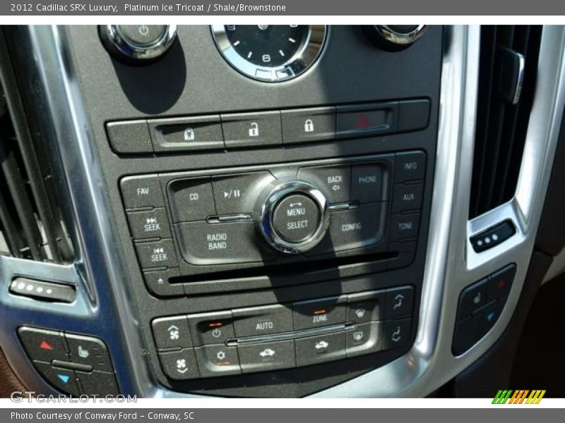 Platinum Ice Tricoat / Shale/Brownstone 2012 Cadillac SRX Luxury