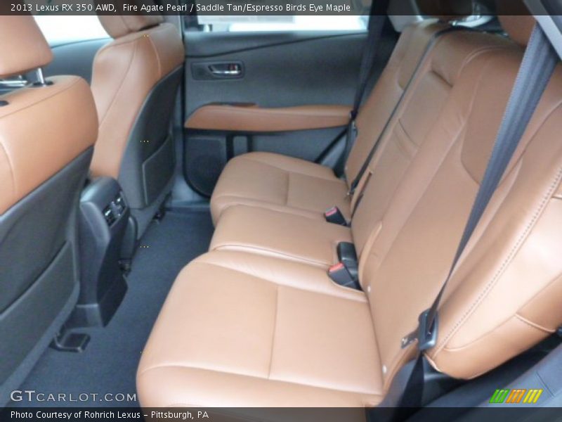 Fire Agate Pearl / Saddle Tan/Espresso Birds Eye Maple 2013 Lexus RX 350 AWD