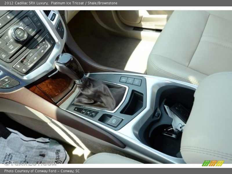 Platinum Ice Tricoat / Shale/Brownstone 2012 Cadillac SRX Luxury