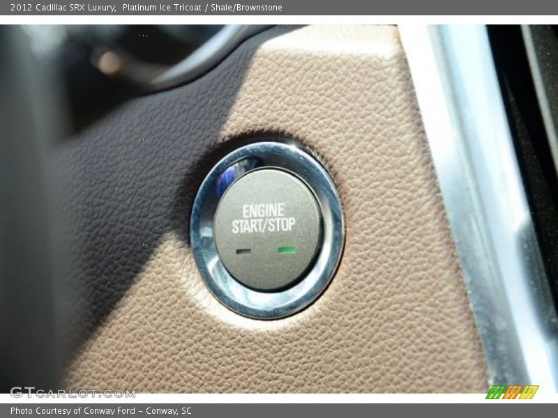 Platinum Ice Tricoat / Shale/Brownstone 2012 Cadillac SRX Luxury