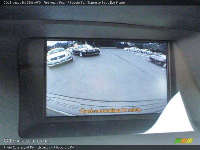 Fire Agate Pearl / Saddle Tan/Espresso Birds Eye Maple 2013 Lexus RX 350 AWD
