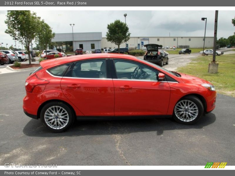 Race Red / Stone 2012 Ford Focus SEL 5-Door