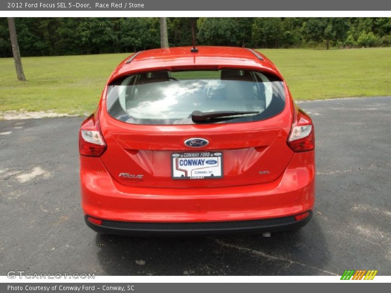 Race Red / Stone 2012 Ford Focus SEL 5-Door