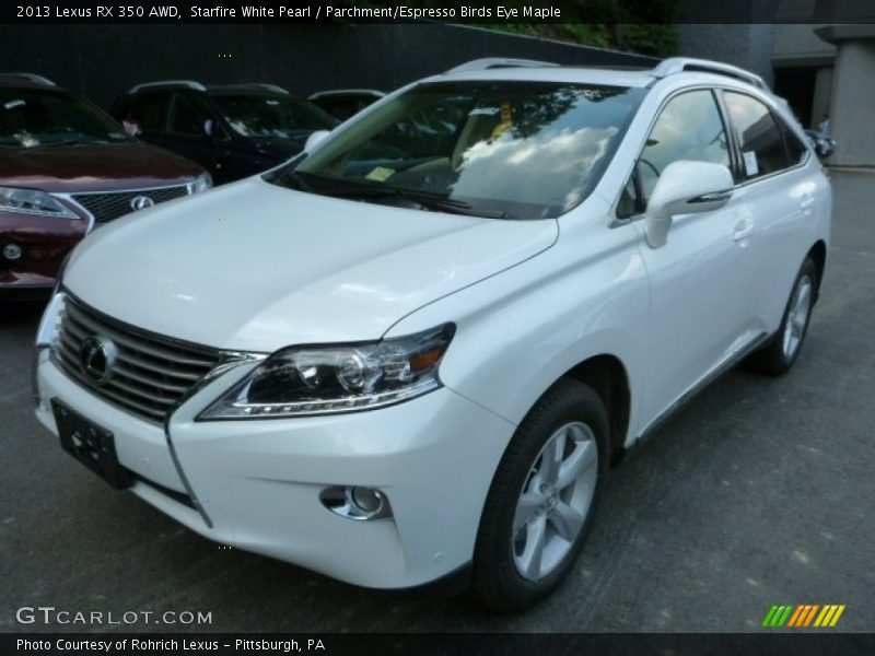 Starfire White Pearl / Parchment/Espresso Birds Eye Maple 2013 Lexus RX 350 AWD