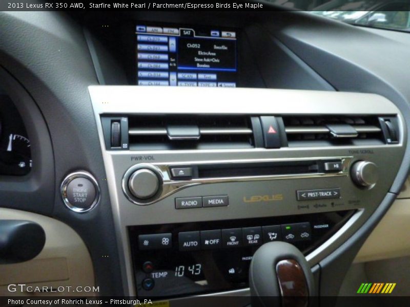 Starfire White Pearl / Parchment/Espresso Birds Eye Maple 2013 Lexus RX 350 AWD