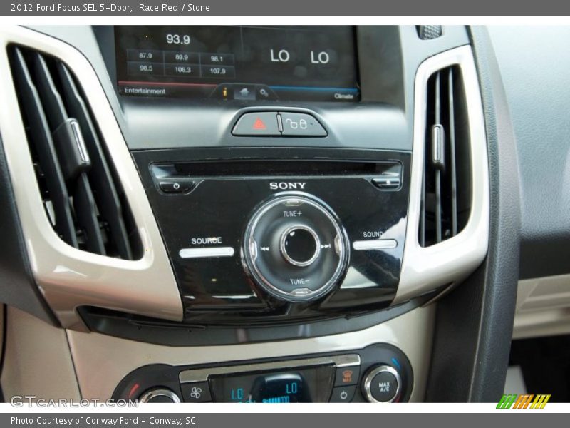 Race Red / Stone 2012 Ford Focus SEL 5-Door