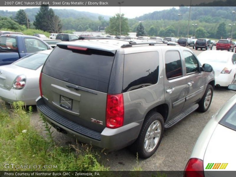 Steel Gray Metallic / Ebony Black 2007 GMC Yukon SLE 4x4