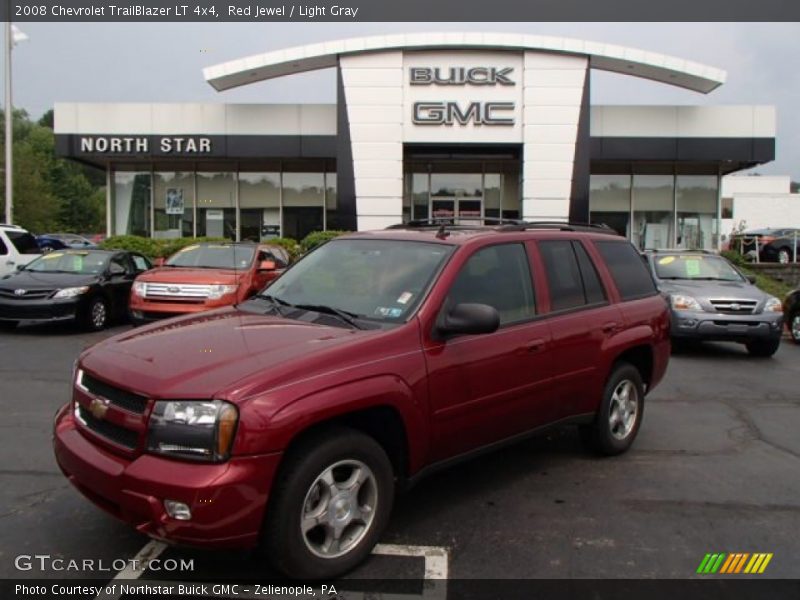 Red Jewel / Light Gray 2008 Chevrolet TrailBlazer LT 4x4