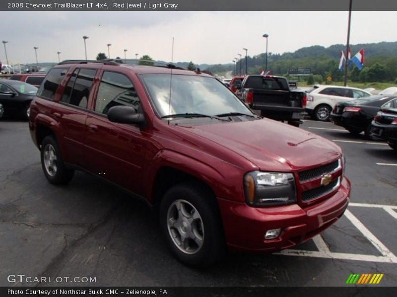 Red Jewel / Light Gray 2008 Chevrolet TrailBlazer LT 4x4