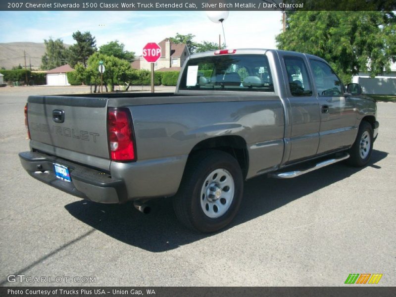 Silver Birch Metallic / Dark Charcoal 2007 Chevrolet Silverado 1500 Classic Work Truck Extended Cab