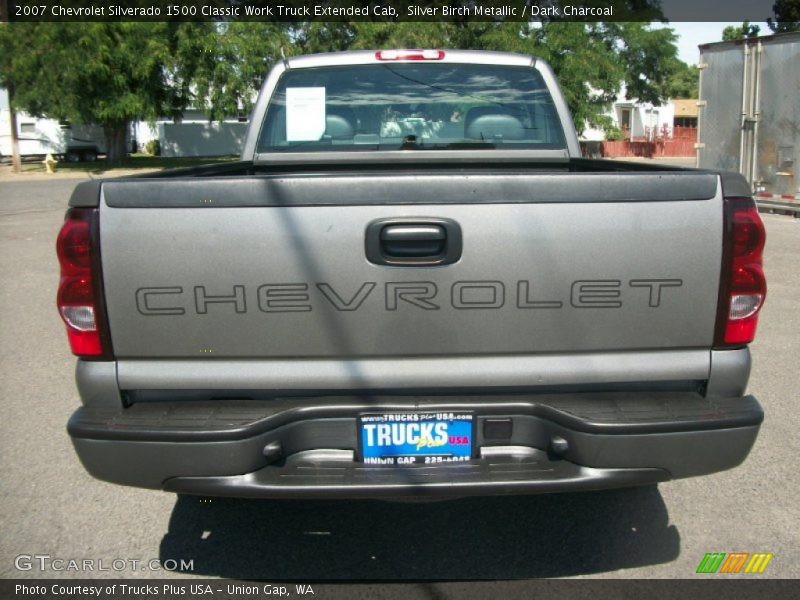 Silver Birch Metallic / Dark Charcoal 2007 Chevrolet Silverado 1500 Classic Work Truck Extended Cab