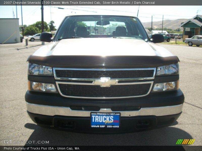 Silver Birch Metallic / Dark Charcoal 2007 Chevrolet Silverado 1500 Classic Work Truck Extended Cab