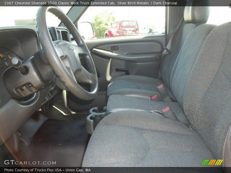 Silver Birch Metallic / Dark Charcoal 2007 Chevrolet Silverado 1500 Classic Work Truck Extended Cab