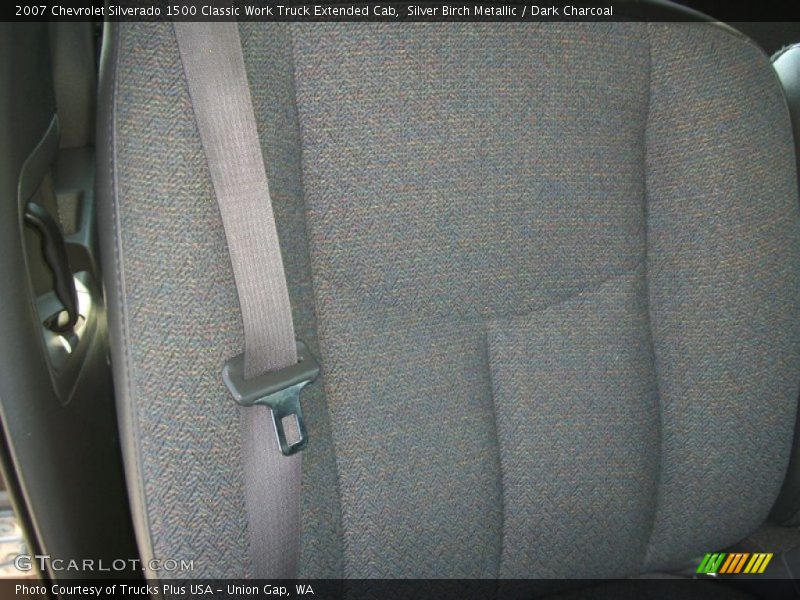 Silver Birch Metallic / Dark Charcoal 2007 Chevrolet Silverado 1500 Classic Work Truck Extended Cab