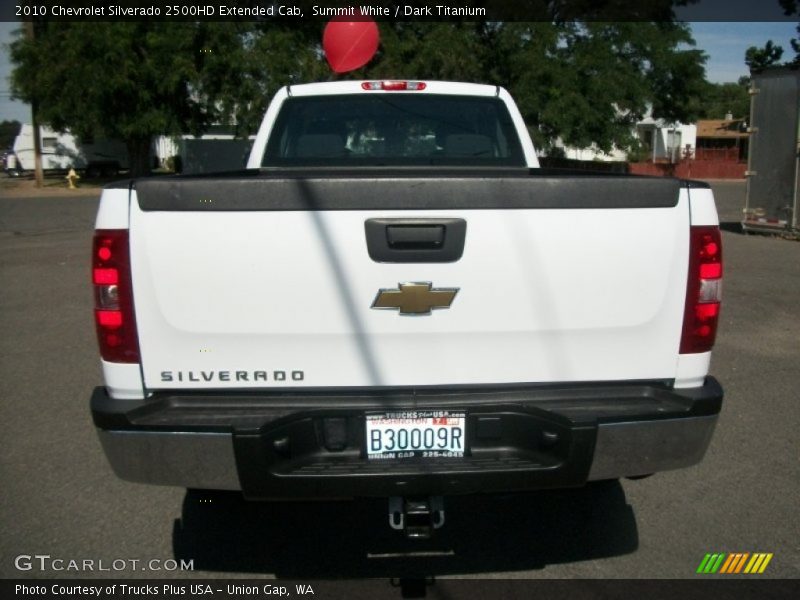 Summit White / Dark Titanium 2010 Chevrolet Silverado 2500HD Extended Cab