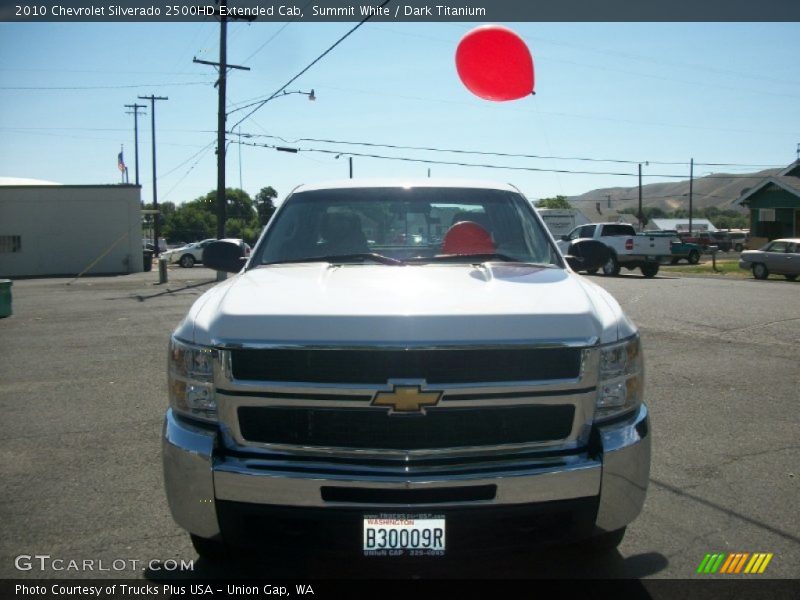 Summit White / Dark Titanium 2010 Chevrolet Silverado 2500HD Extended Cab
