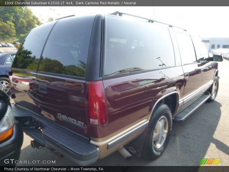 Dark Carmine Red Metallic / Neutral 1999 Chevrolet Suburban K1500 LT 4x4