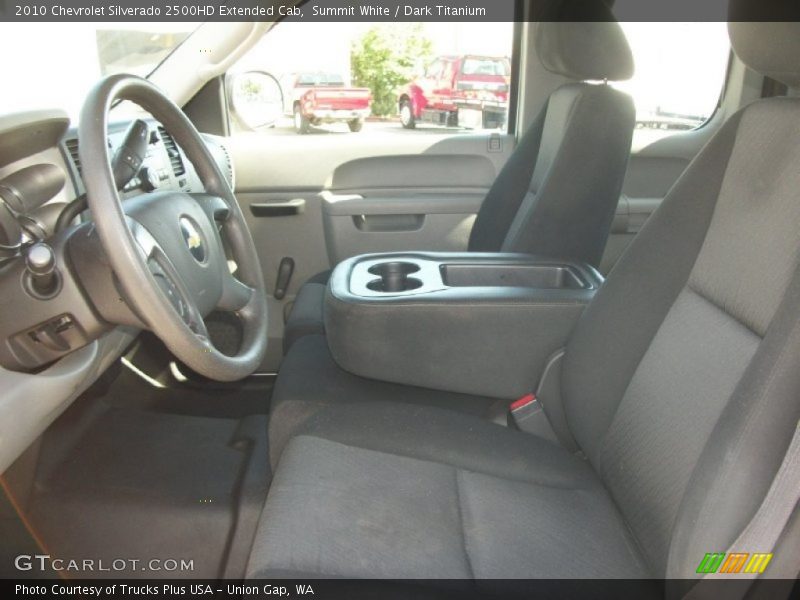 Summit White / Dark Titanium 2010 Chevrolet Silverado 2500HD Extended Cab
