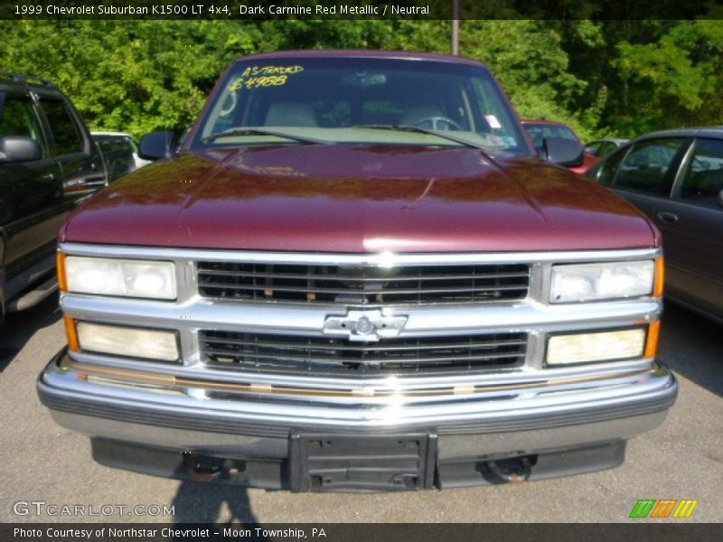 Dark Carmine Red Metallic / Neutral 1999 Chevrolet Suburban K1500 LT 4x4