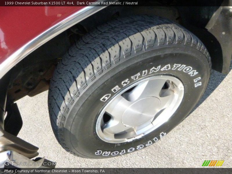 Dark Carmine Red Metallic / Neutral 1999 Chevrolet Suburban K1500 LT 4x4