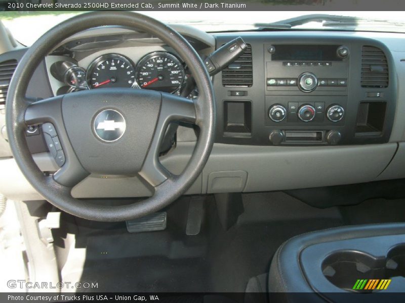 Summit White / Dark Titanium 2010 Chevrolet Silverado 2500HD Extended Cab