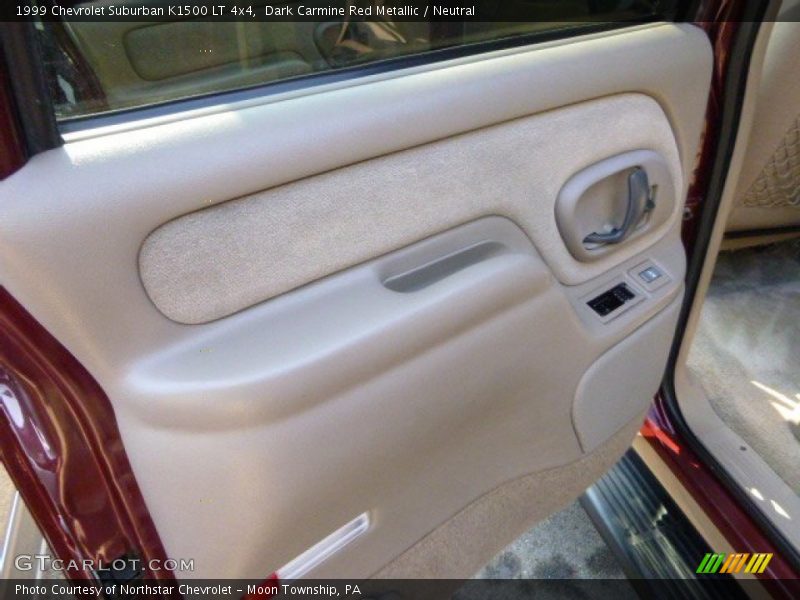 Dark Carmine Red Metallic / Neutral 1999 Chevrolet Suburban K1500 LT 4x4
