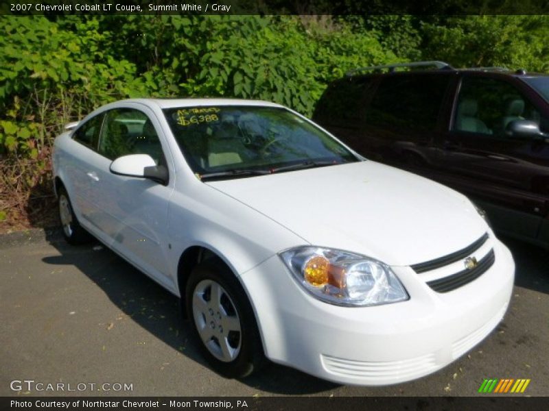 Summit White / Gray 2007 Chevrolet Cobalt LT Coupe