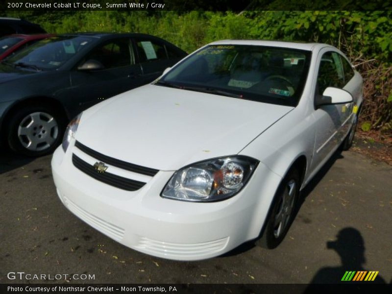 Summit White / Gray 2007 Chevrolet Cobalt LT Coupe