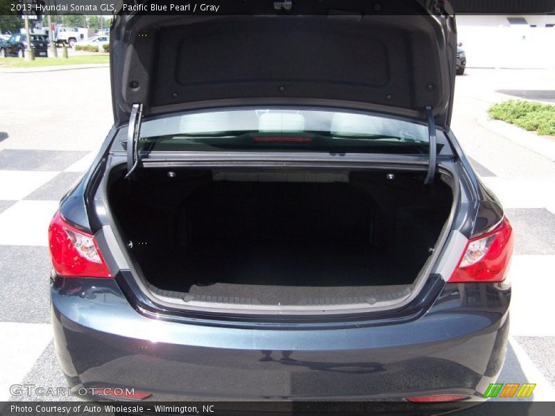 Pacific Blue Pearl / Gray 2013 Hyundai Sonata GLS