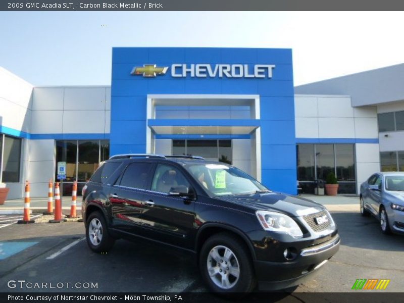Carbon Black Metallic / Brick 2009 GMC Acadia SLT