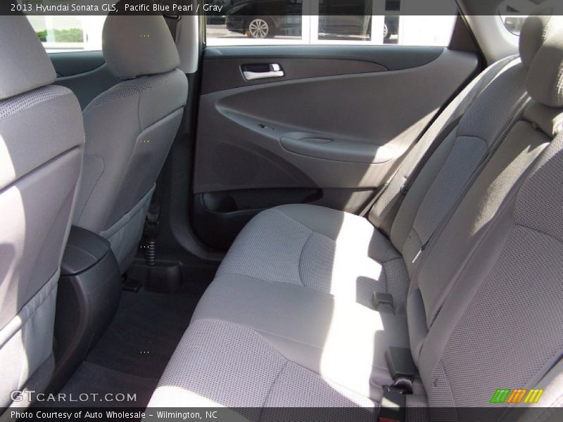 Pacific Blue Pearl / Gray 2013 Hyundai Sonata GLS