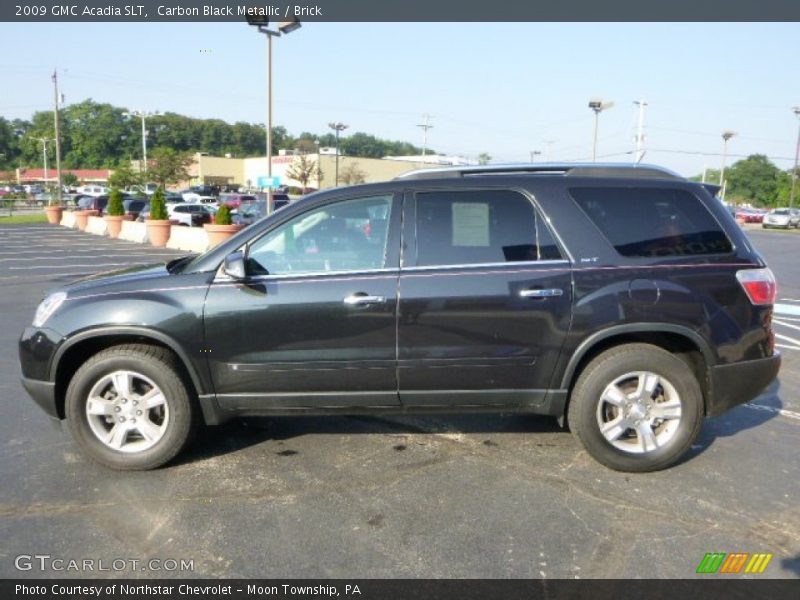 Carbon Black Metallic / Brick 2009 GMC Acadia SLT