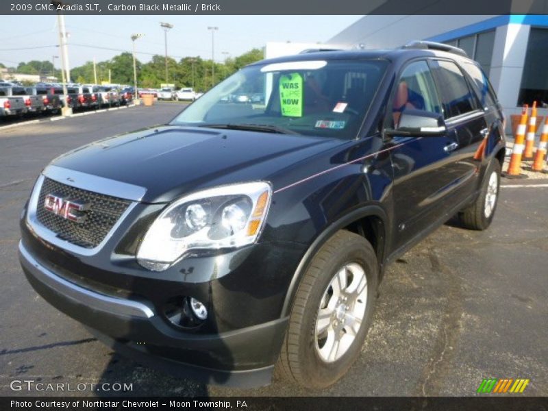Carbon Black Metallic / Brick 2009 GMC Acadia SLT