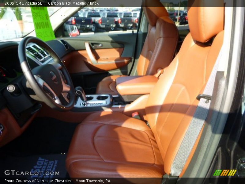 Carbon Black Metallic / Brick 2009 GMC Acadia SLT