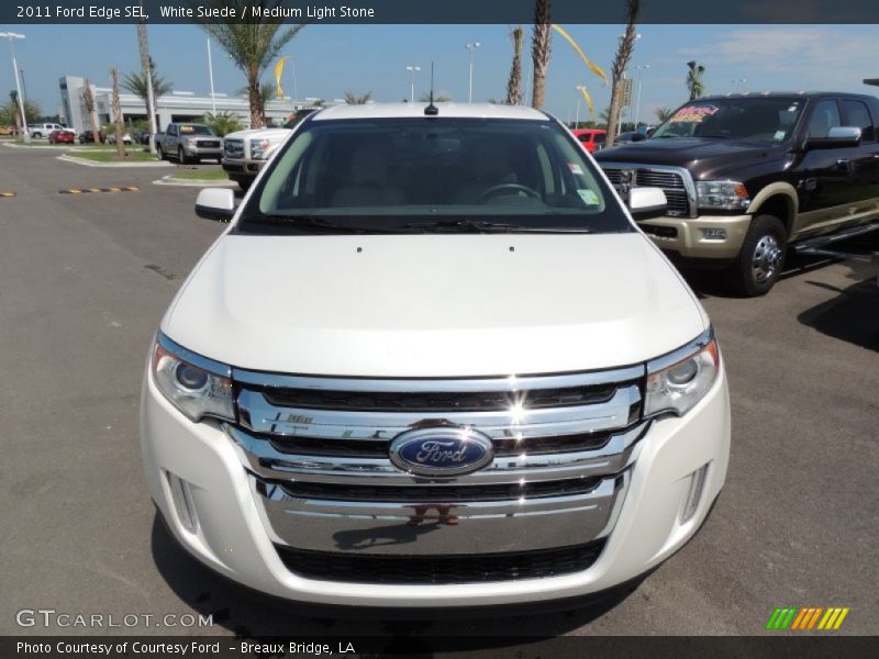 White Suede / Medium Light Stone 2011 Ford Edge SEL