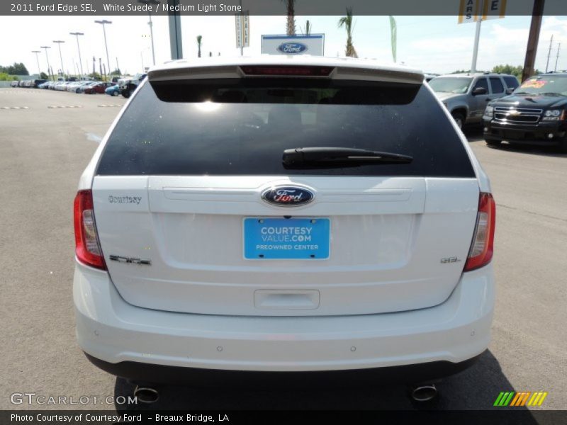 White Suede / Medium Light Stone 2011 Ford Edge SEL