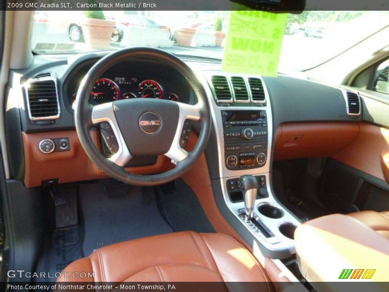 Carbon Black Metallic / Brick 2009 GMC Acadia SLT