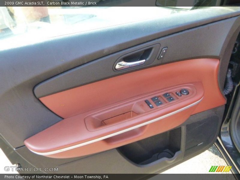 Carbon Black Metallic / Brick 2009 GMC Acadia SLT