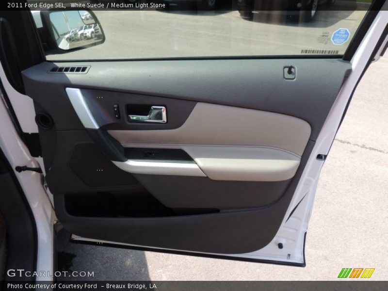 White Suede / Medium Light Stone 2011 Ford Edge SEL