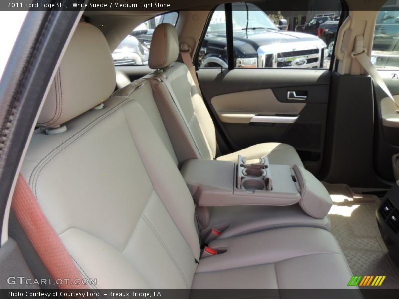 White Suede / Medium Light Stone 2011 Ford Edge SEL